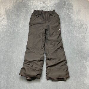 Swiss Tech Snow Pants Boys M 8 Black Elastic Waist Zipper Pockets Winter Wear